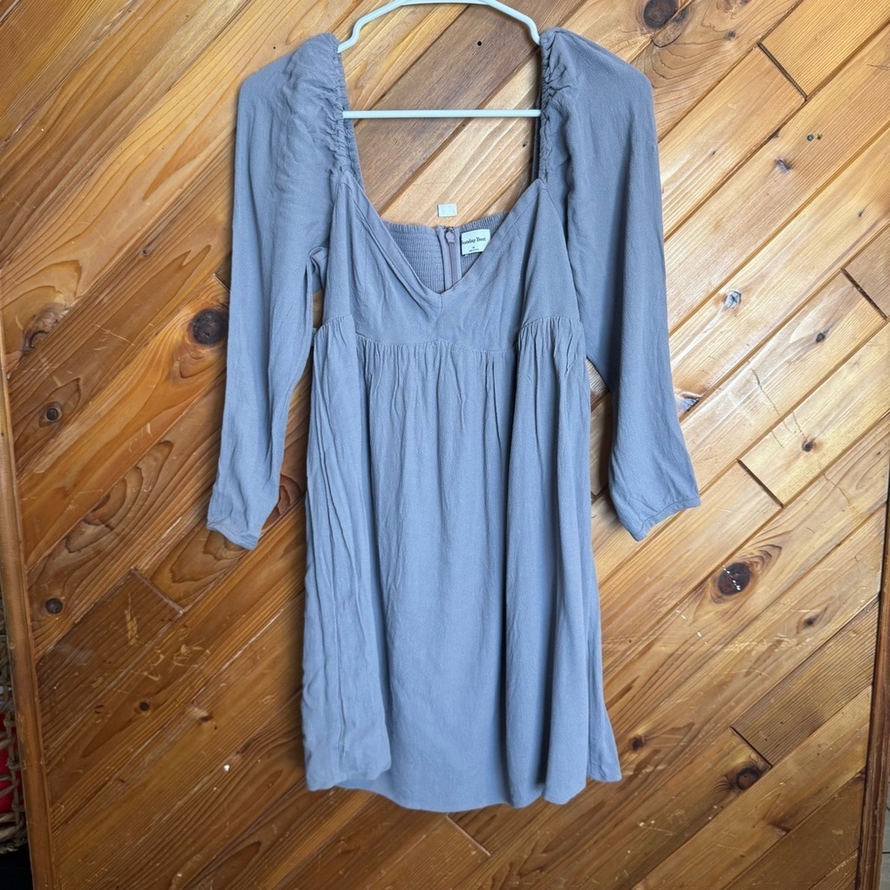 Aritzia Sunday Best Halle Long Sleeve Dress Size Medium - Picture 3 of 7